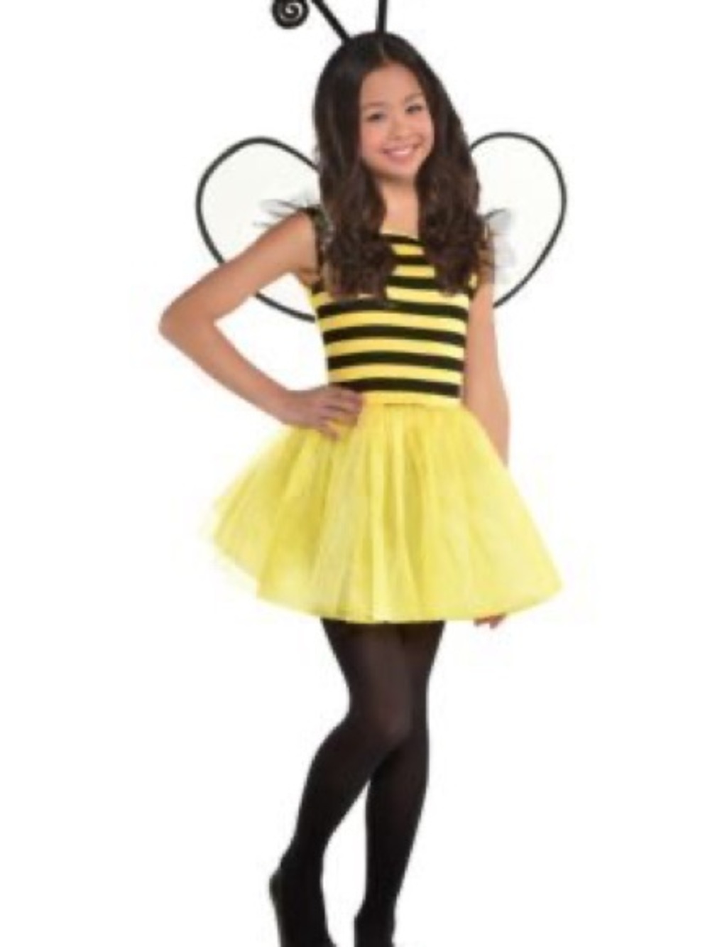 Yellow & Black Bee Costume Dress for Kids